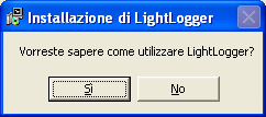 LightLogger Keylogger Come Utilizzare la Finestra di Dialogo